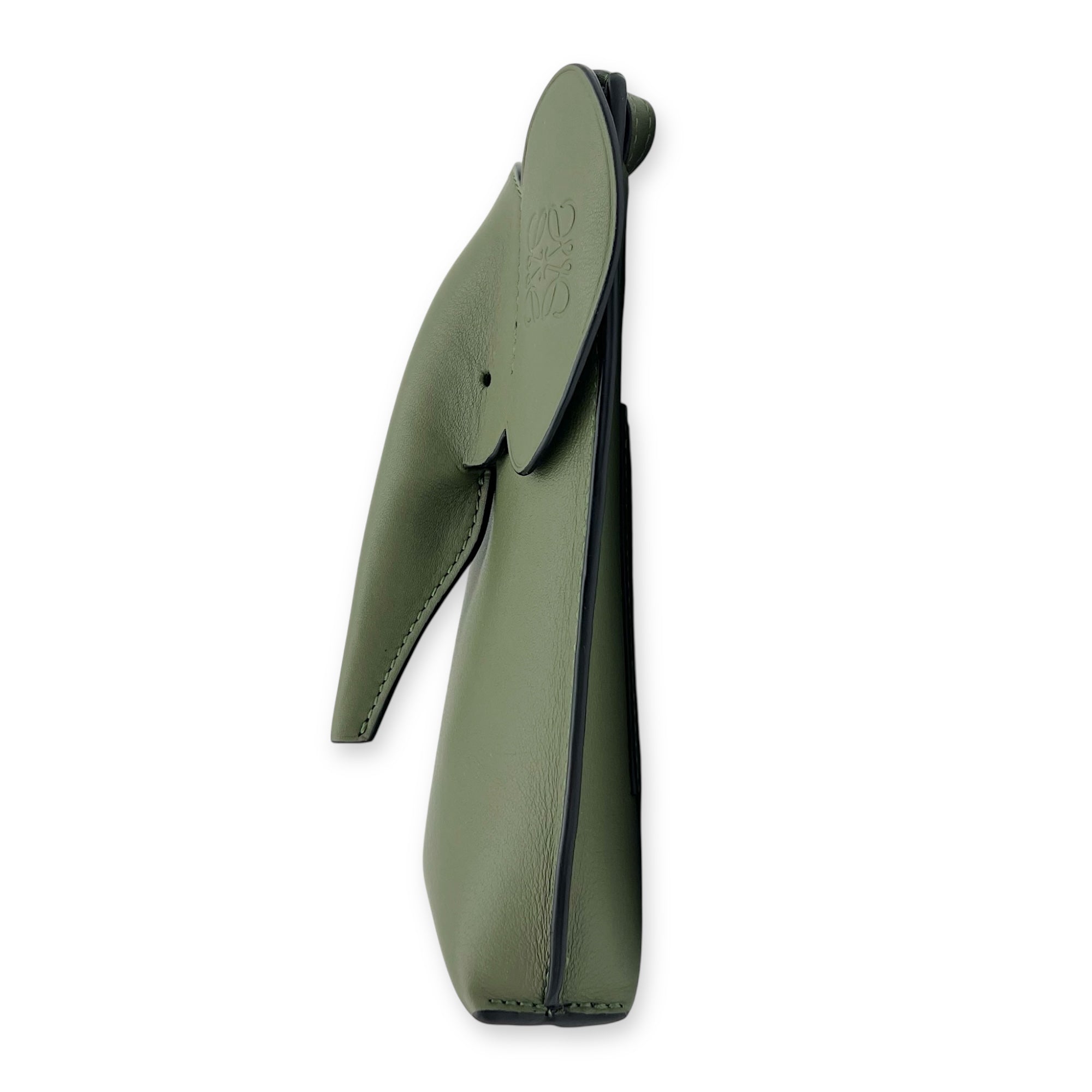 Loewe Elephant Pocket Crossbody Bag Green in Calfskin_3
