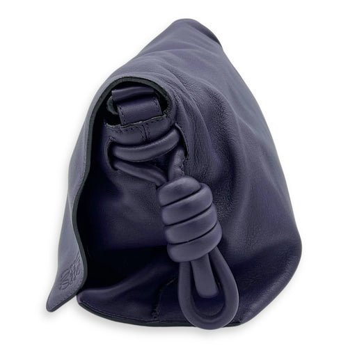 Loewe Flamenco Shoulder Bag Purple in Lambskin, Silver hardware_3