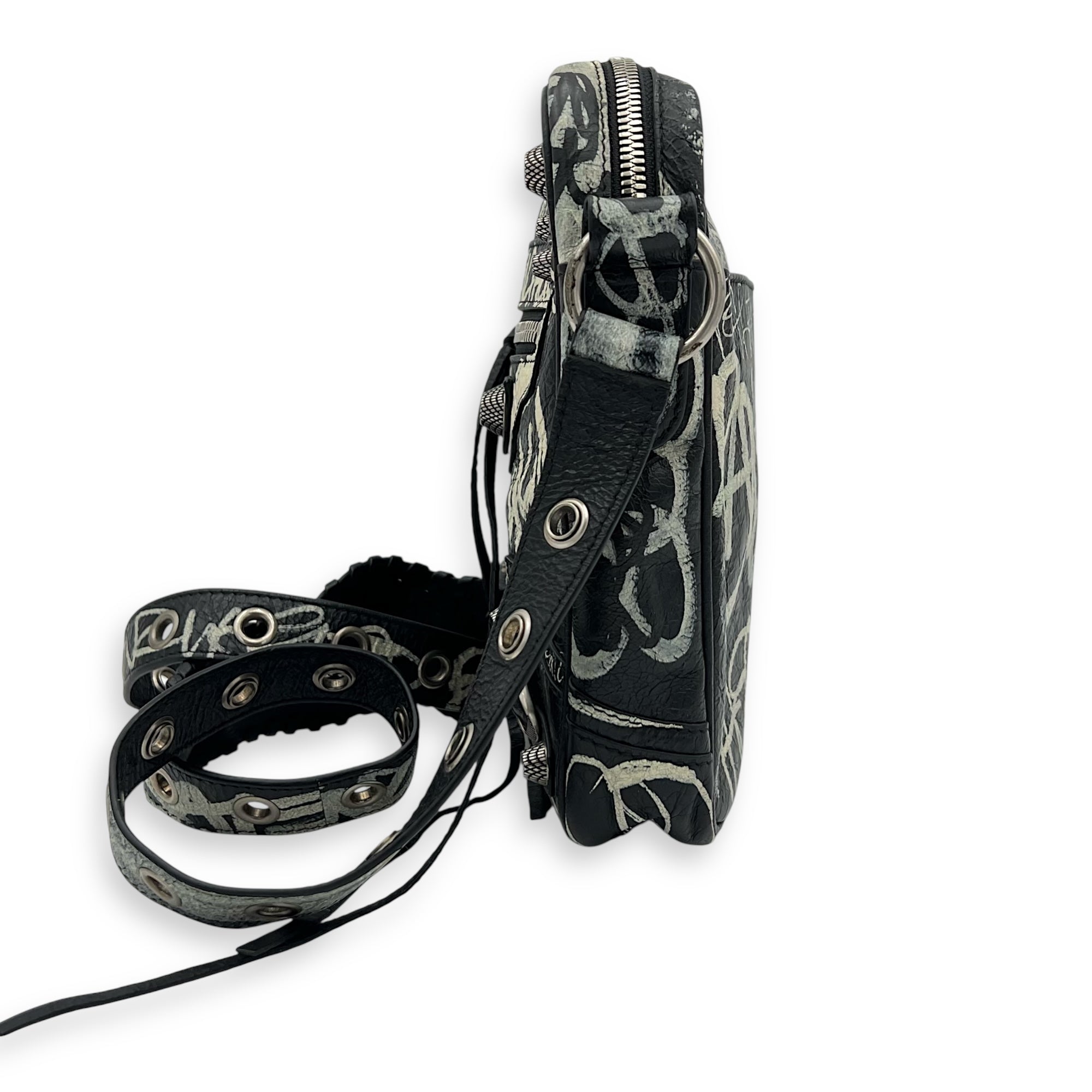 Balenciaga Le Cagole Crossbody Bag Multi-colour in Calfskin, Silver hardware_3