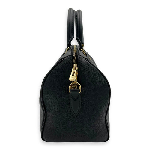 Louis Vuitton Speedy Bandouliere Top Handle Bag Black in Monogram Empreinte Leather, Gold hardware_3