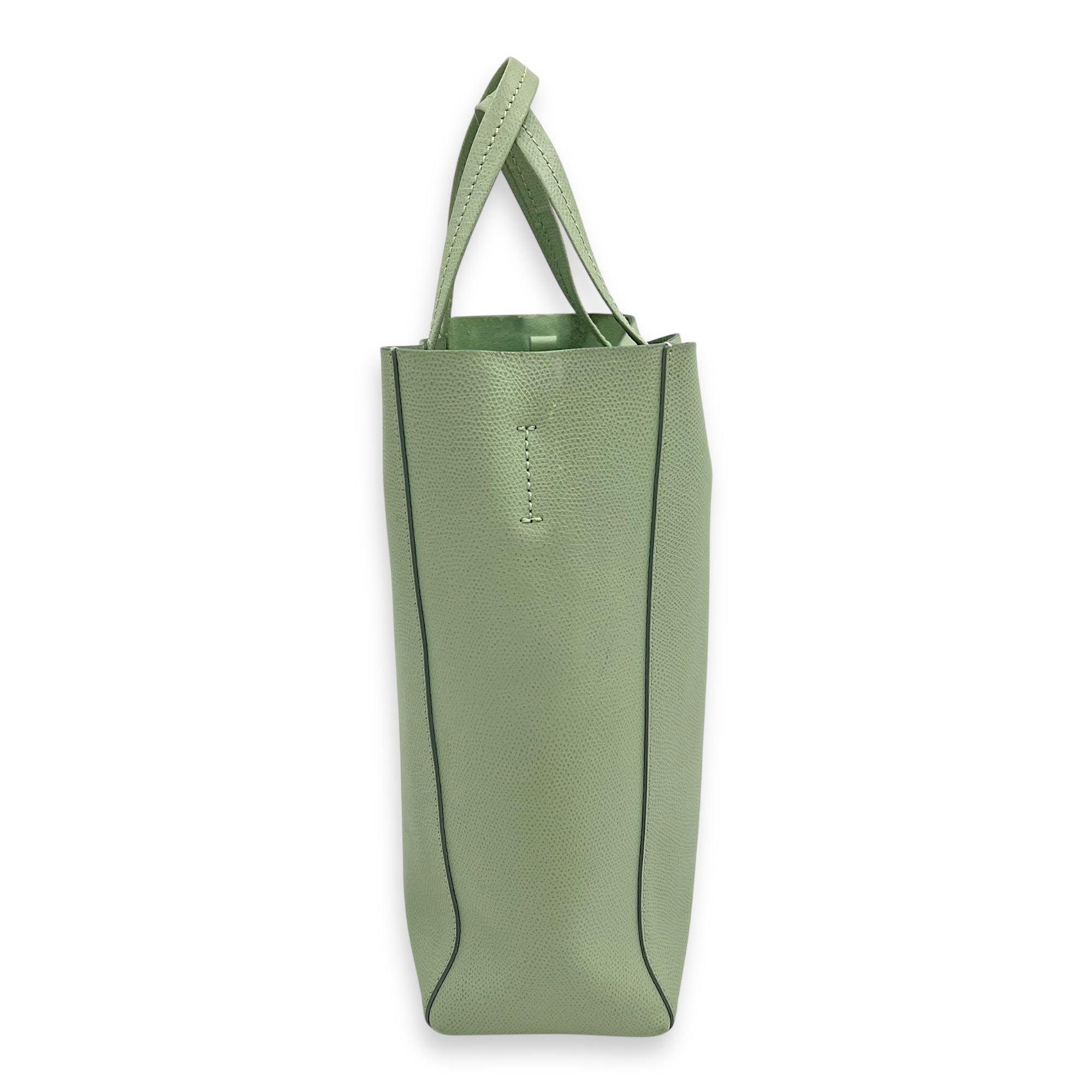 Celine 2 way bag Tote Bag Green in Calfskin, Gold hardware_6