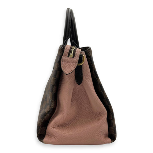 Louis Vuitton Normandy Top Handle Bag Brown in Coated Canvas, Gold hardware_3