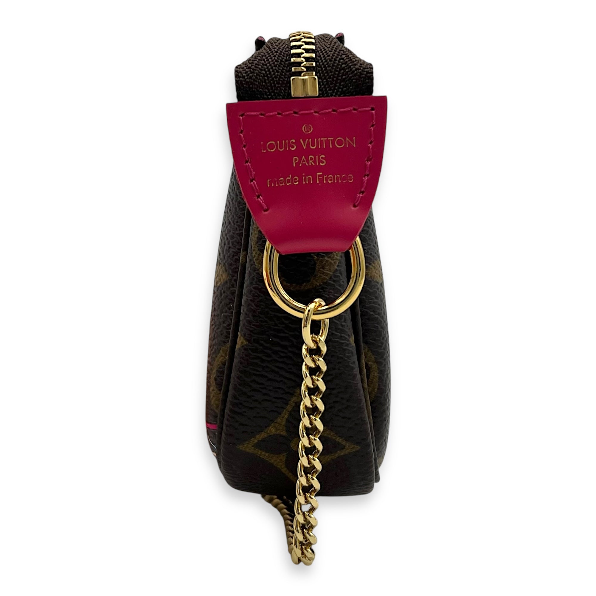 Louis Vuitton Pochette Clutch Brown in Monogram Coated Canvas, Gold hardware_3