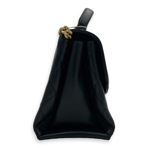 Chanel Trendy Spirit Black Top Handle Bag in Calfskin, Gold hardware_3