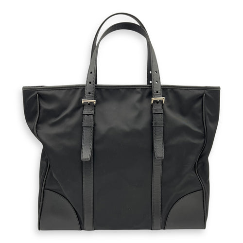 Prada Re-Nylon Top Handle Bag Black in Nylon, Silver hardware_7