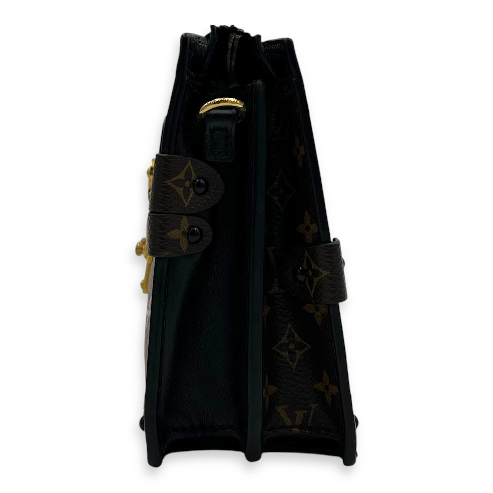 Louis Vuitton Trunk Trunk Clutch 2 Way Brown in Monogram Coated Canvas, Gold hardware_3