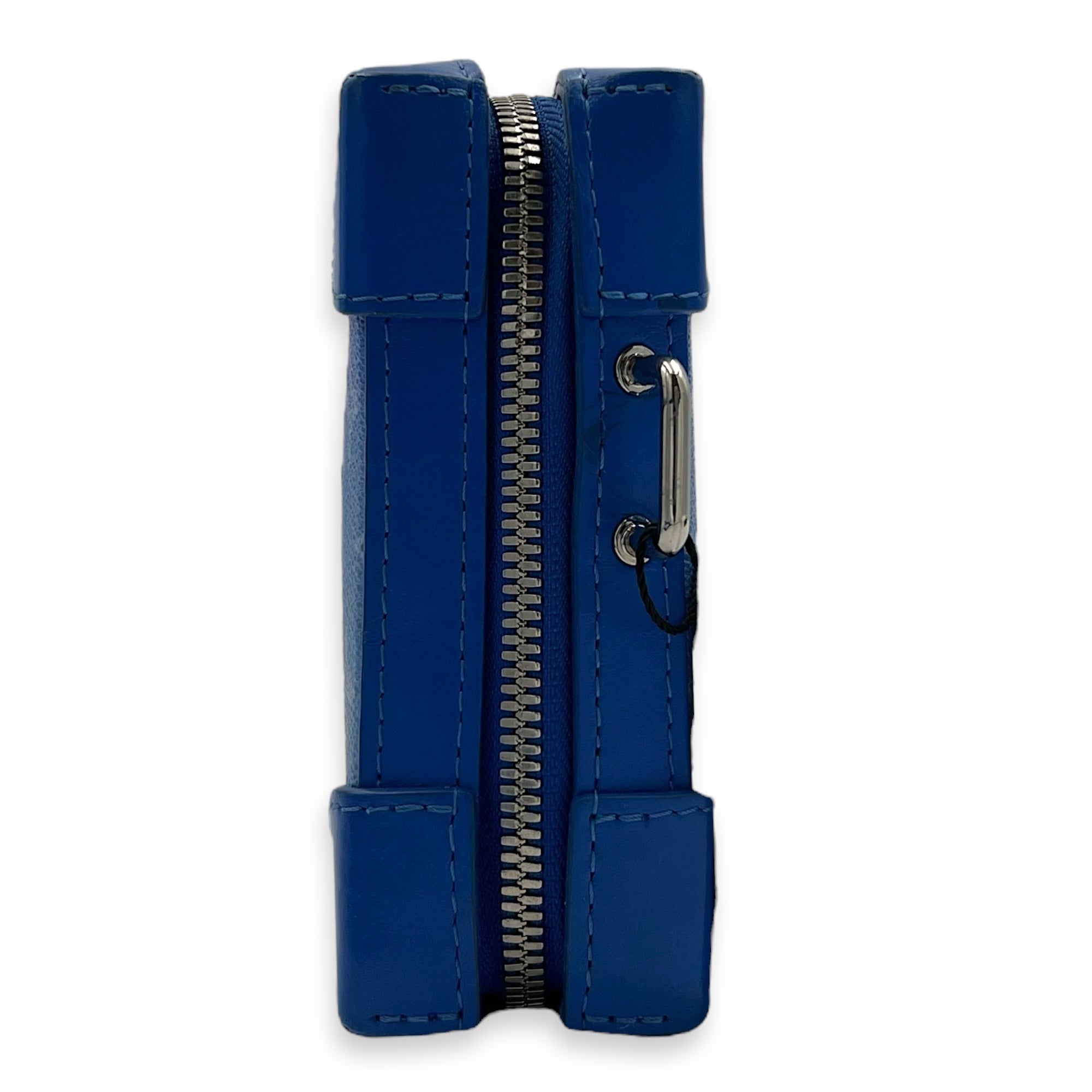 Louis Vuitton Clouds Soft Trunk Wallet Crossbody Bag Blue in Coated Canvas, Silver hardware_3