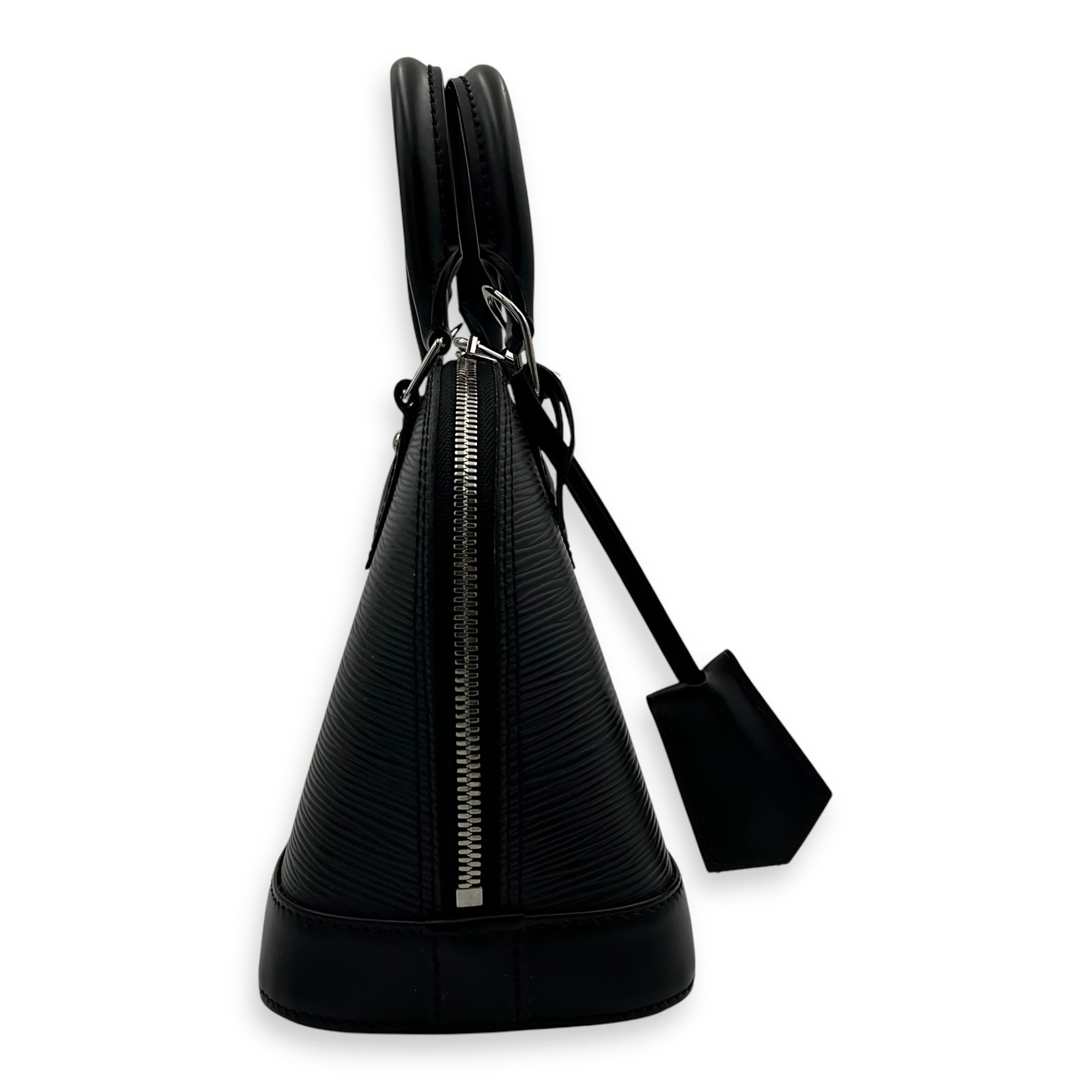 Louis Vuitton Alma Top Handle Bag Black in Epi Leather, Silver hardware_3