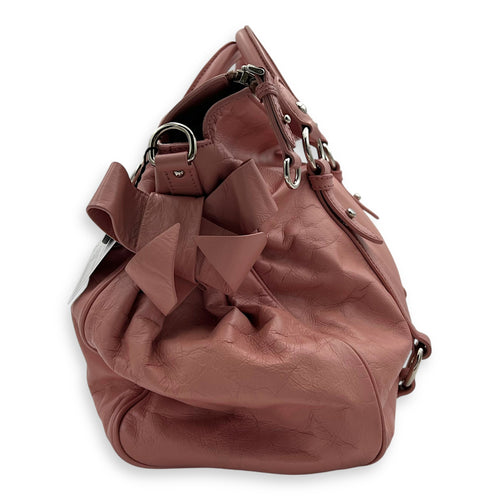 Miu Miu 2 way bag Top Handle Bag Pink in Goat Leather, Silver hardware_3