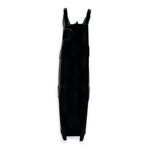 Louis Vuitton Trunk Pouch Black in Monogram Coated Canvas, Silver hardware_3