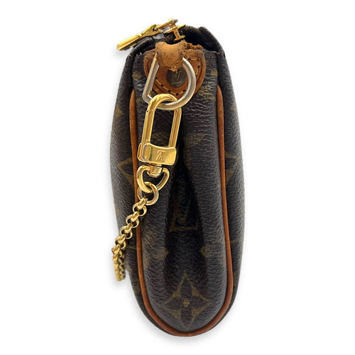 Louis Vuitton Eva Crossbody Bag Brown in Monogram Coated Canvas, Gold hardware_5