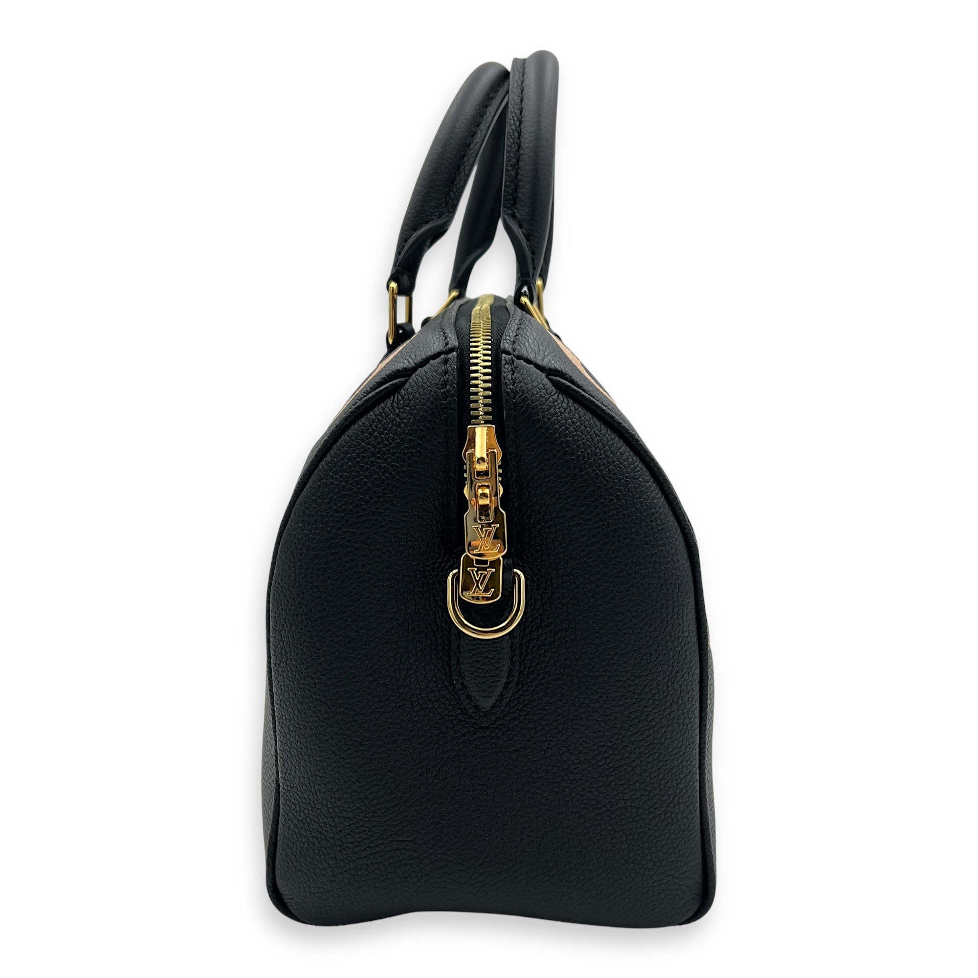 Louis Vuitton Speedy Bandouliere 25 Bicolor Top Handle Bag in Empreinte Leather, Gold hardware_3