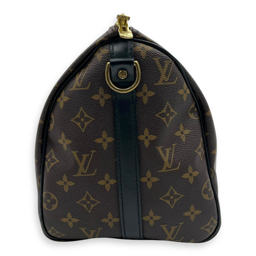 Louis Vuitton Speedy Bandouliere Top Handle Bag 30 Brown in Monogram Coated Canvas, Gold hardware_3