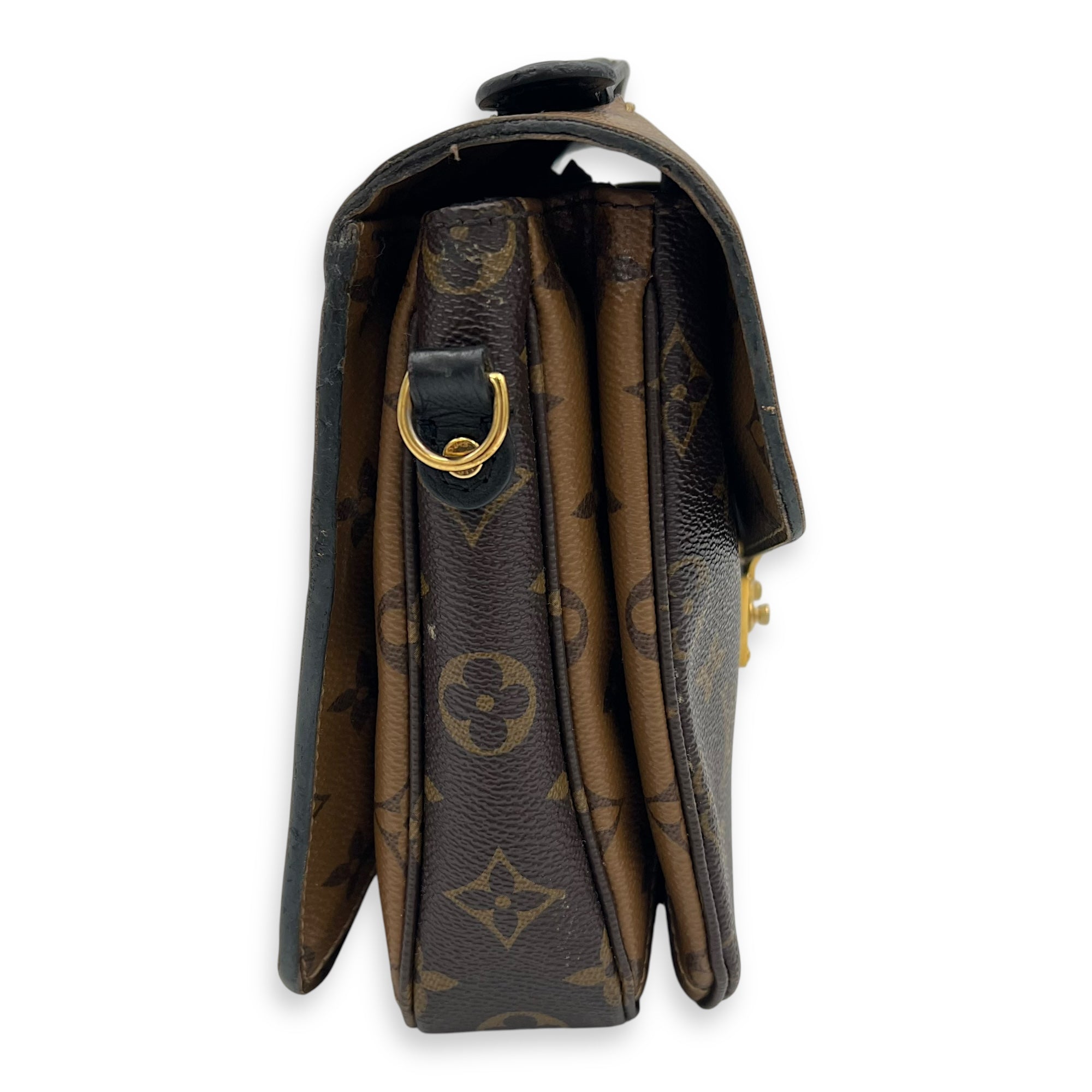 Louis Vuitton Metis Crossbody Bag Brown in Monogram Coated Canvas, Gold hardware_5