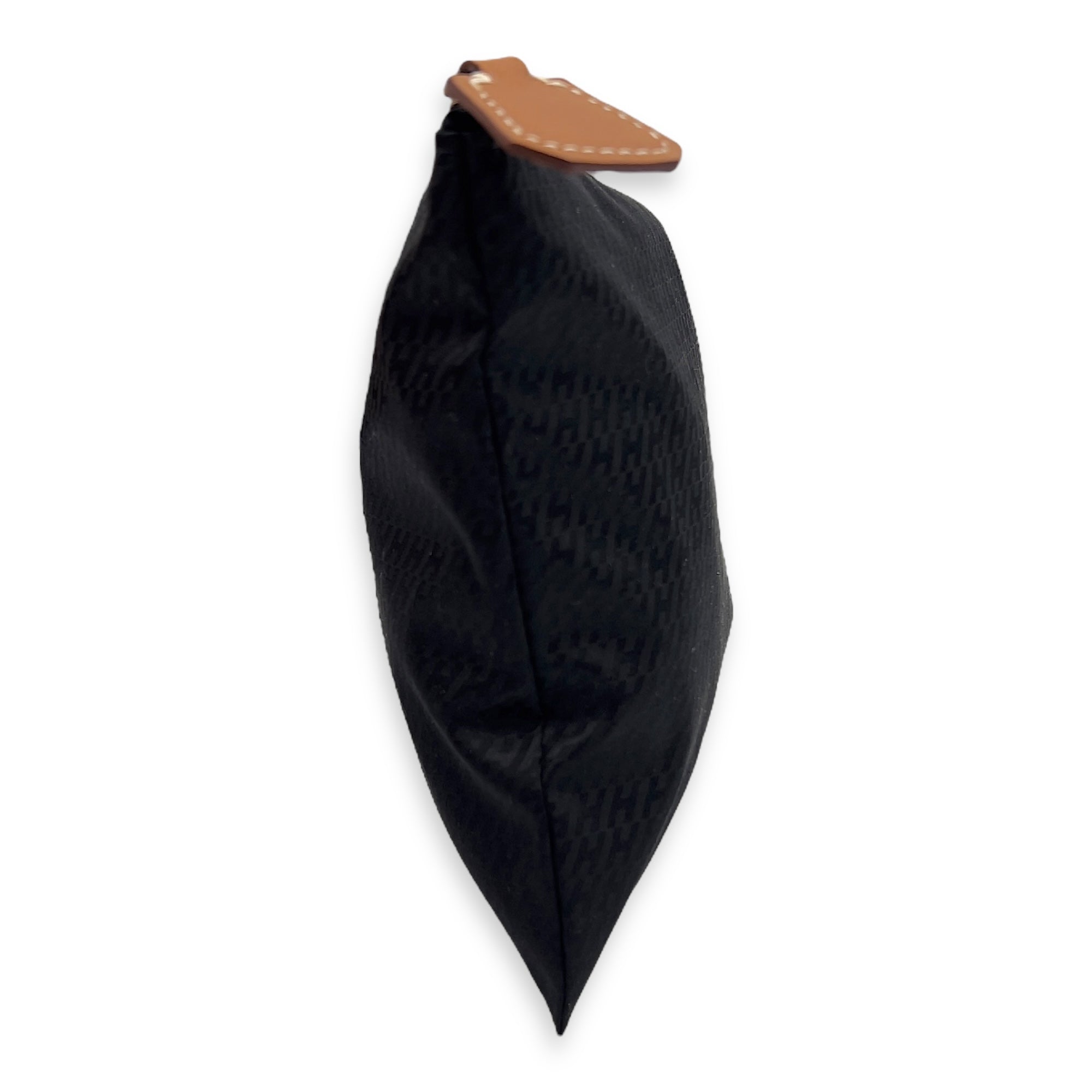 Hermès Silky Pocket Cosmetic Case Black in Nylon, Palladium hardware_3