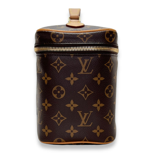 Nice BB Brown Vanity Bag in Monogram Coated Canvas, Gold hardware