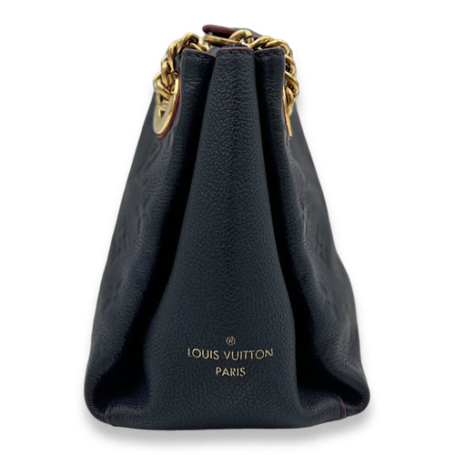 Surene BB Navy Shoulder Bag in Monogram Empreinte Leather, Gold hardware