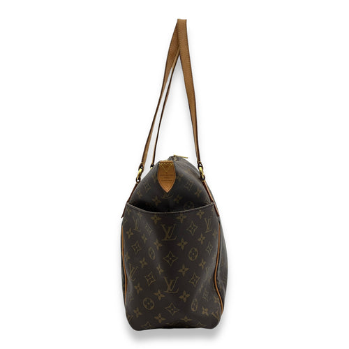 Totally MM Brown Shoulder Bag in Monogram Coated Canvas, Gold hardware