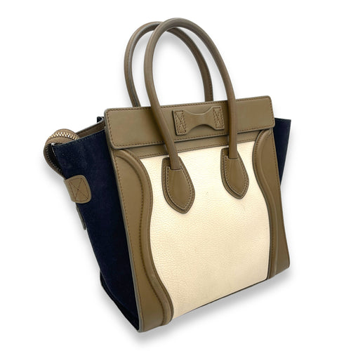 Luggage Top Handle Bag Micro Multi-colour in Calfskin