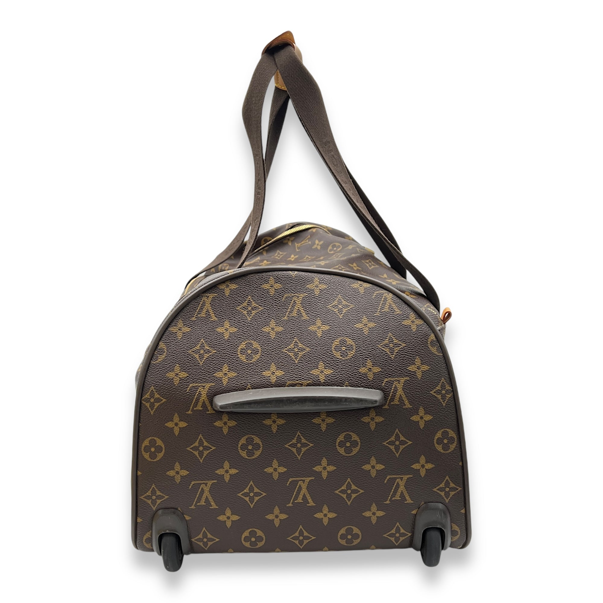 Neo Eole Luggage Brown in Monogram Coated Canvas, Gold hardware