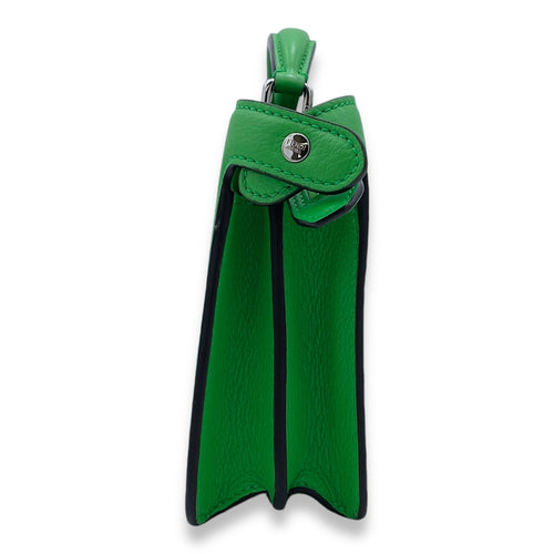 ISeeU Top Handle Bag Green in Calfskin, Silver hardware