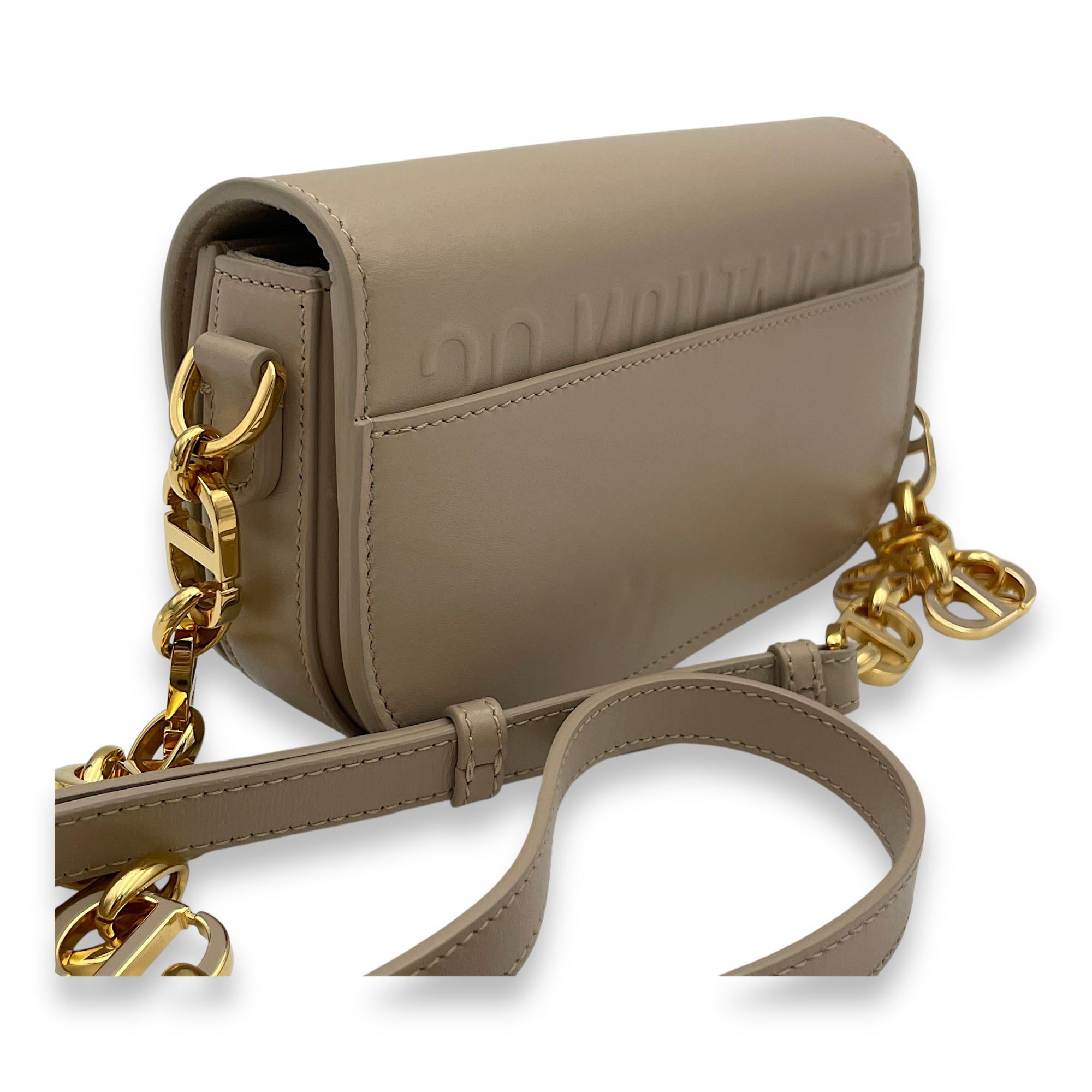 30 Montaigne Avenue Small Crossbody bag in Calfskin, Gold Hardware