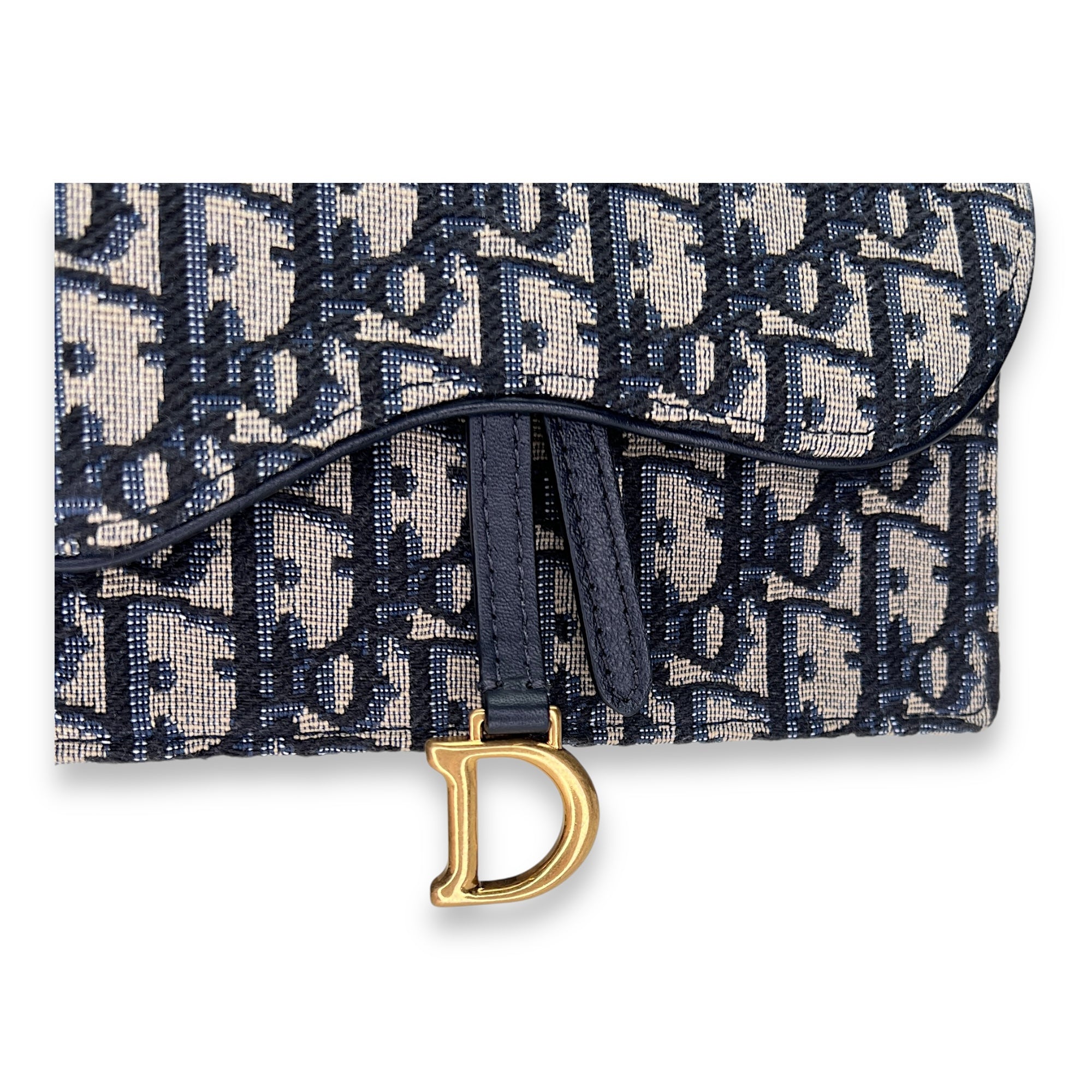 Oblique Saddle Belt bag in Jacquard, Gold Hardware