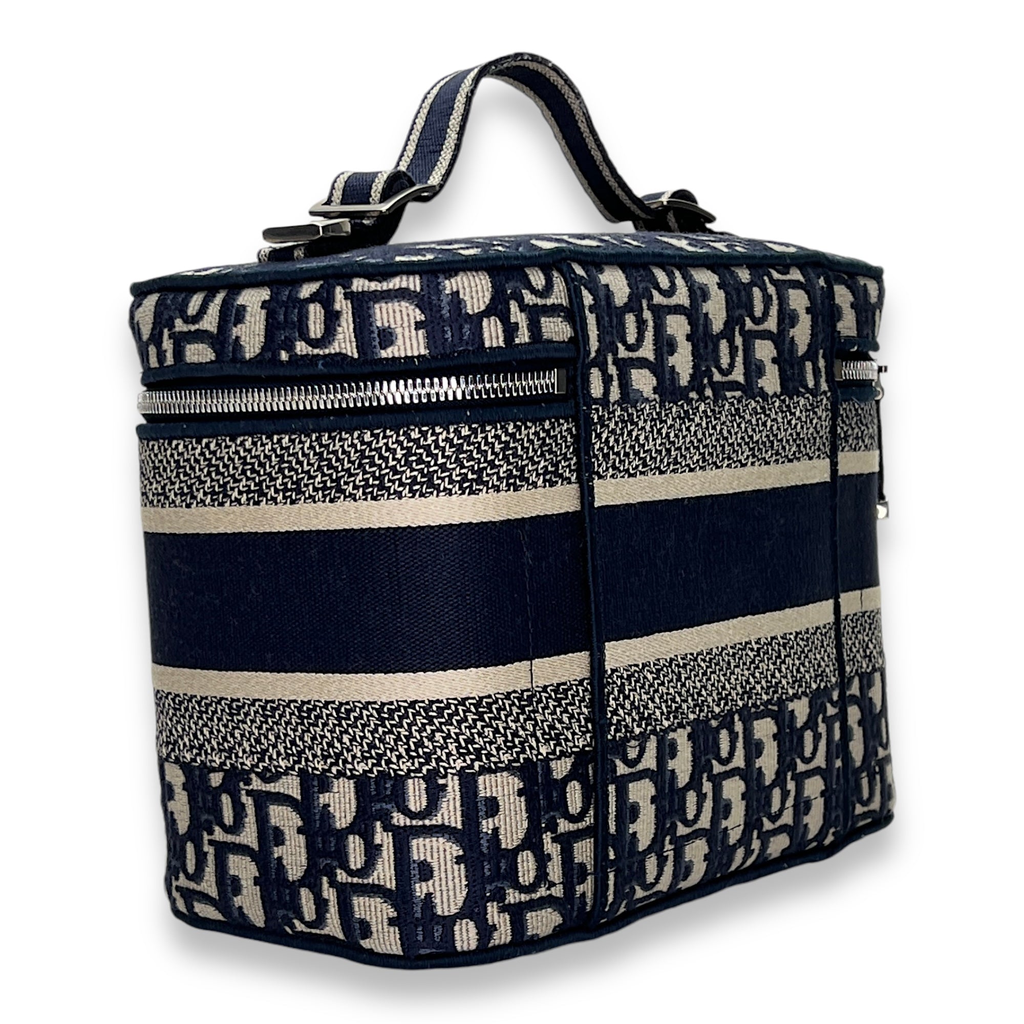 Vanity bag in Jacquard, Silver Hardware