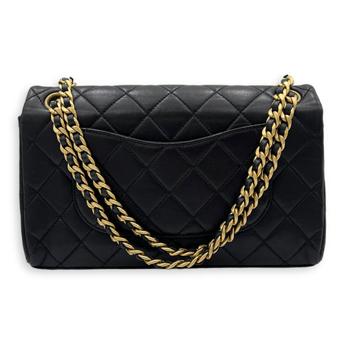 23P Seasonal Quilted Flap Shoulder Bag Black in Calfskin, Gold hardware