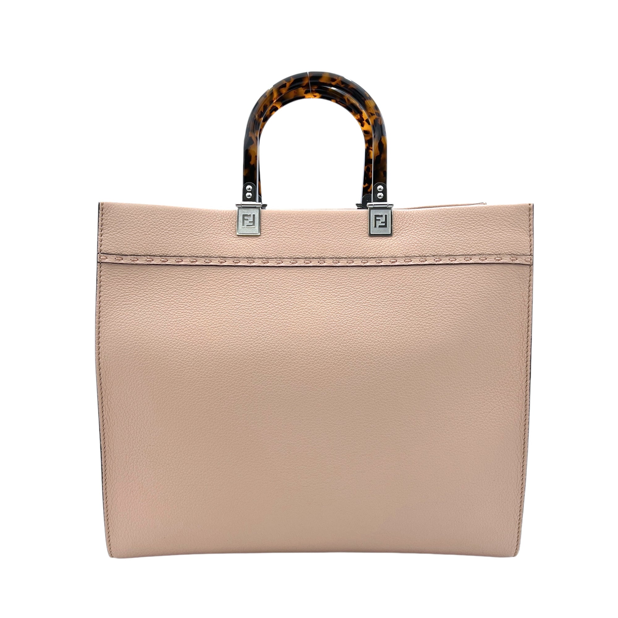 Sunshine Tote bag in Calfskin, Silver Hardware