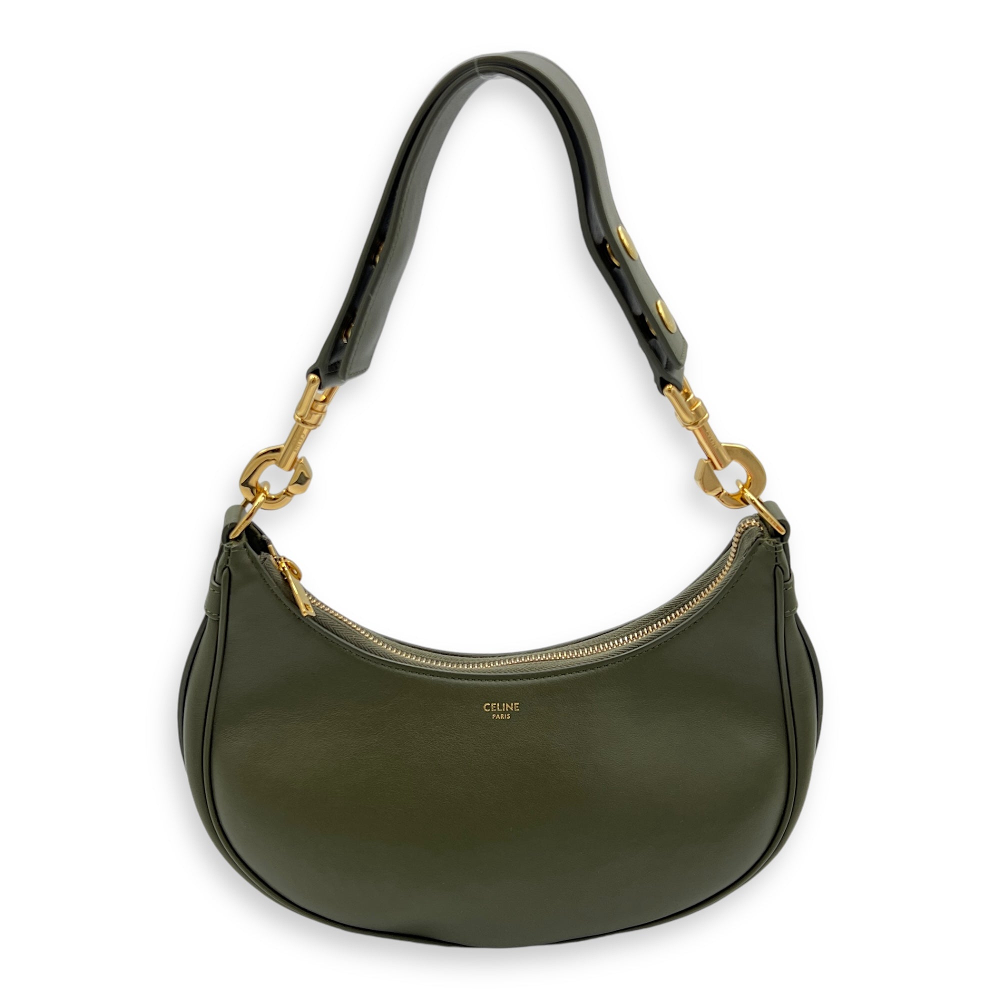 Ava Medium Shoulder bag in Calfskin, Gold Hardware