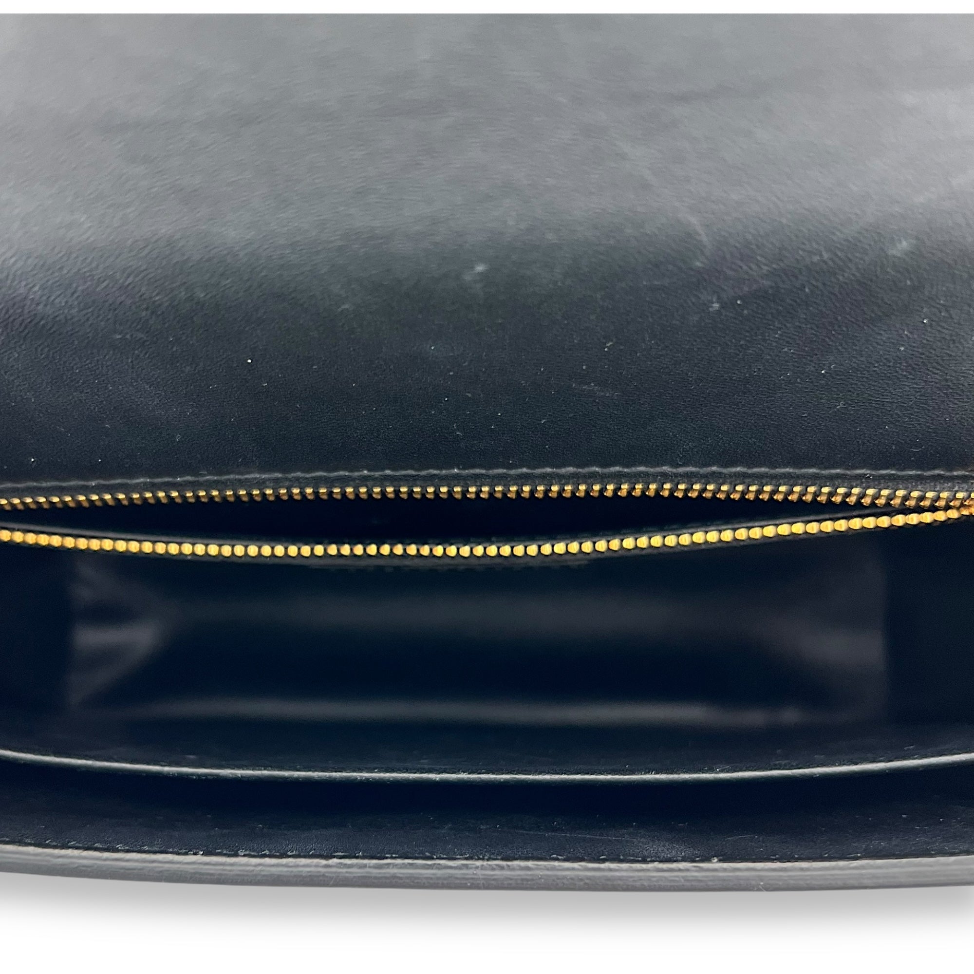 Montaigne Crossbody Bag Black in Calfskin, Gold hardware