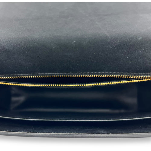 Montaigne Crossbody Bag Black in Calfskin, Gold hardware