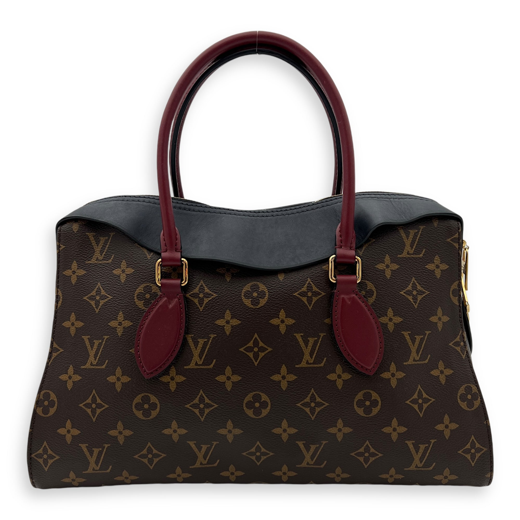 Tuileries` Top Handle Bag Brown in Monogram Coated Canvas, Gold hardware