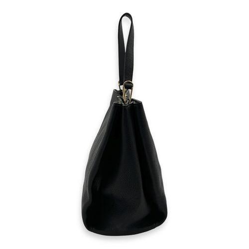 Le Dix Cabas Tote Bag Black in Calfskin, Gold hardware