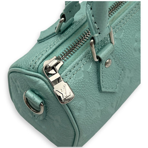 Speedy SH Lagoon Top Handle Bag in Monogram Empreinte Leather, Silver hardware