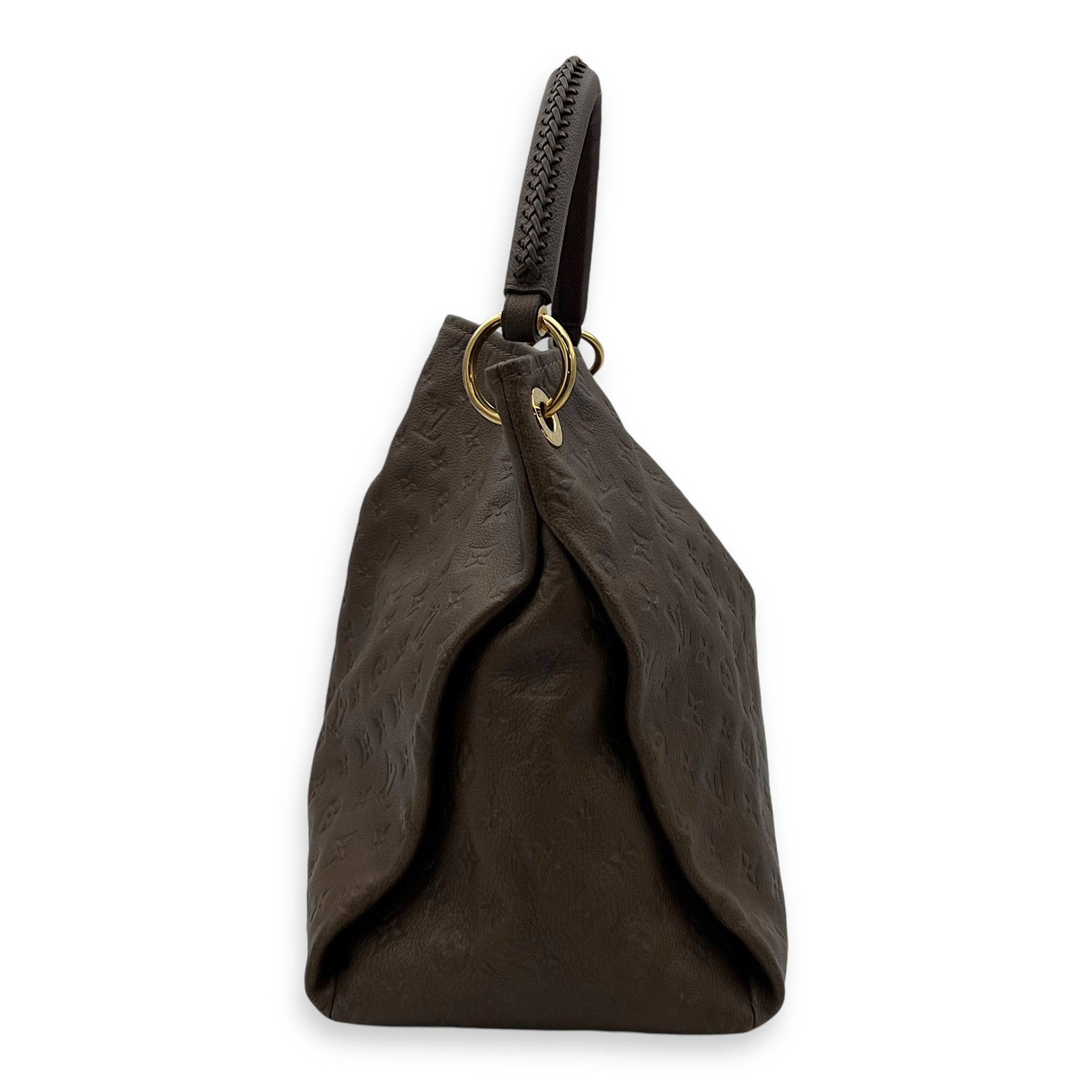 Louis Vuitton Artsy Tote Bag Brown in Empreinte Leather, Gold hardware_4