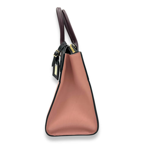 Louis Vuitton Steamer Top Handle Bag MM Pink in Calfskin, Gold hardware_4