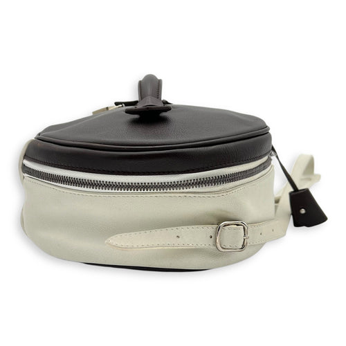 Balenciaga Round Top Handle Bag Black in Calfskin, Silver hardware_4