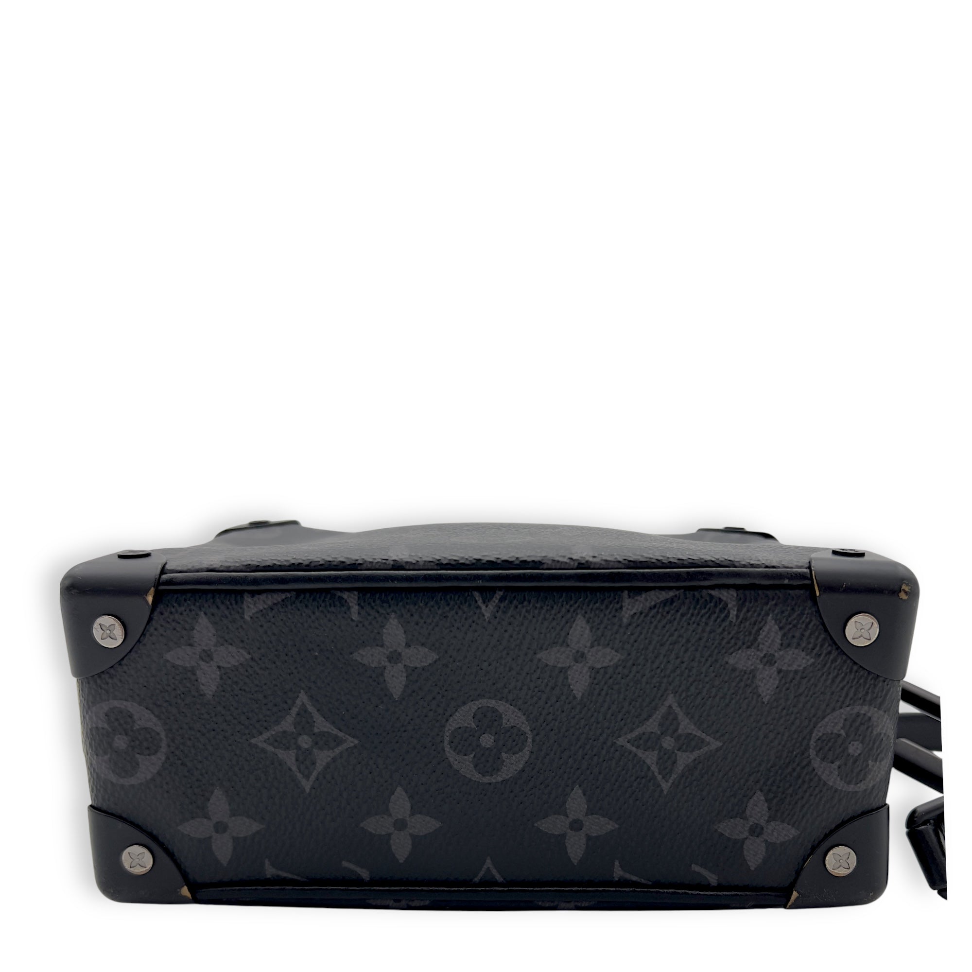 Louis Vuitton Trunk Crossbody Bag Black in Monogram Coated Canvas, Lacquered Metal hardware_5