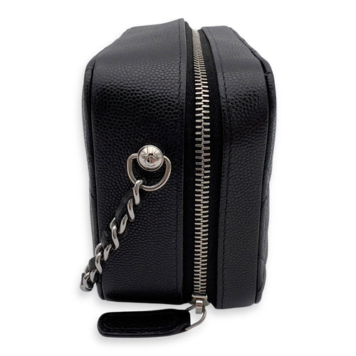 Chanel CC Camera Black Crossbody Bag in Caviar Leather, Silver hardware_6