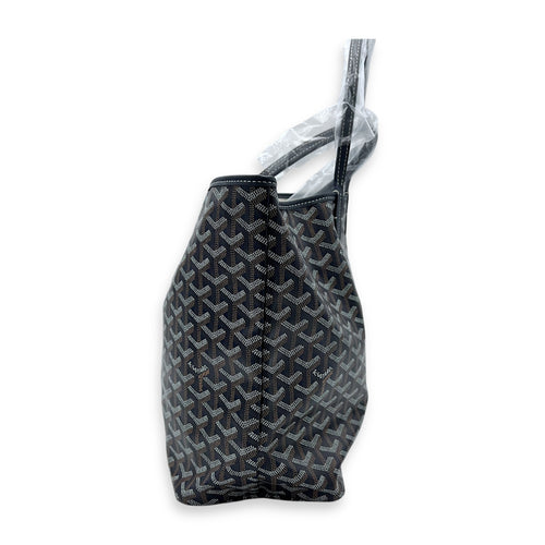 Goyard Saint Louis PM Blue Tote Bag in Coated Canvas, Silver hardware_4