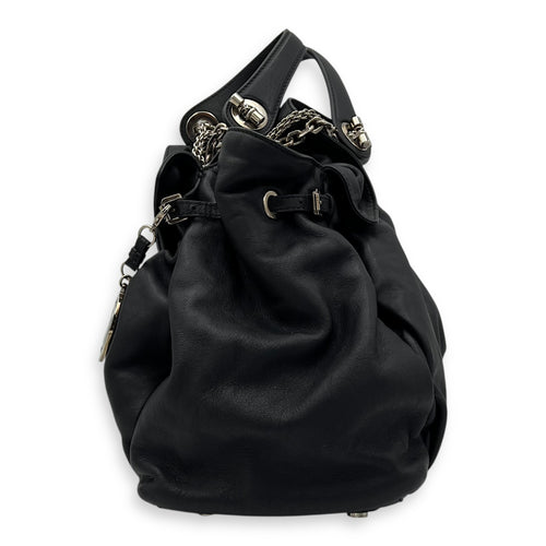 Christian Dior Le Trente Black Shoulder Bag in Calfskin, Silver hardware_4