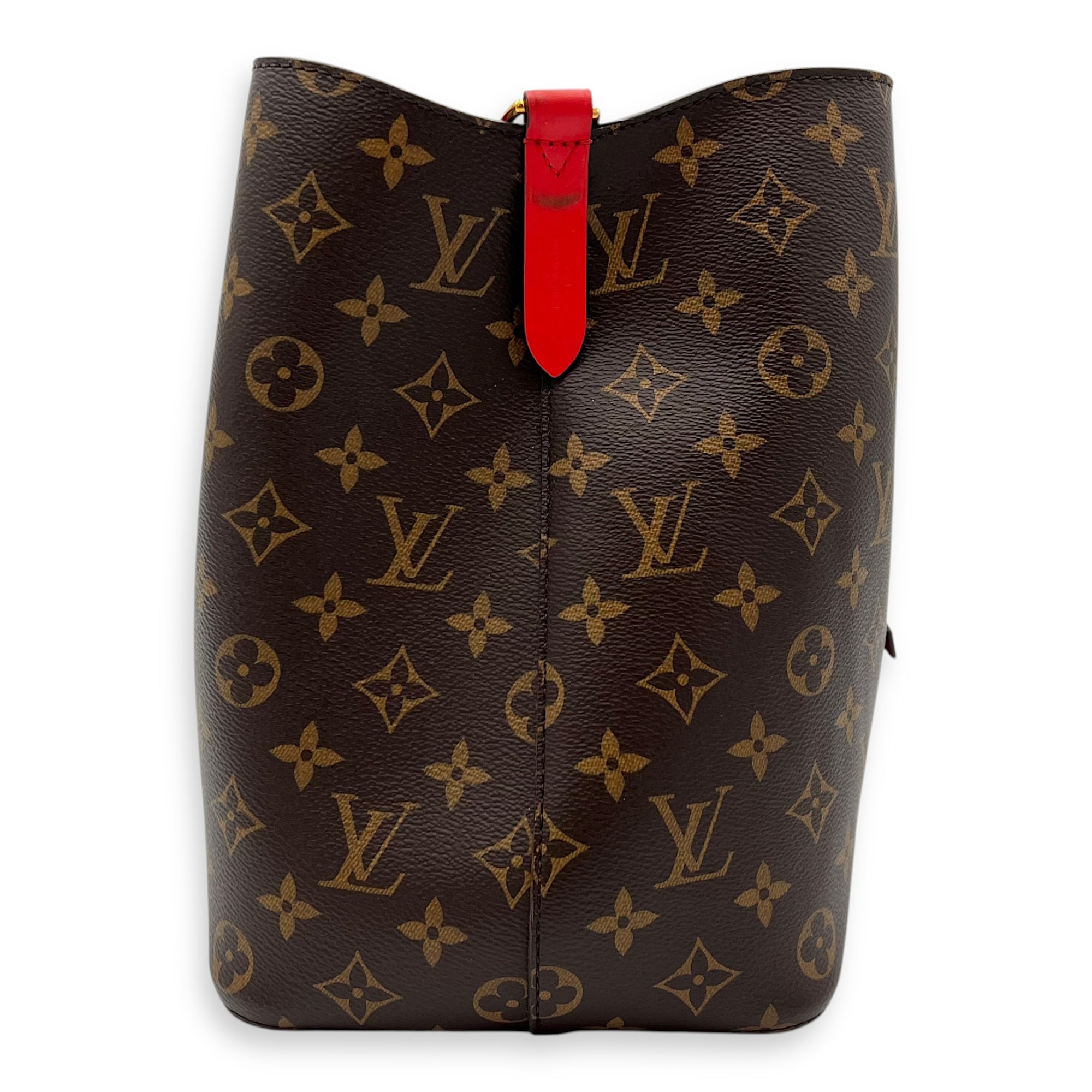 Louis Vuitton NeoNoe MM Brown Bucket Bag in Monogram Coated Canvas, Gold hardware_4