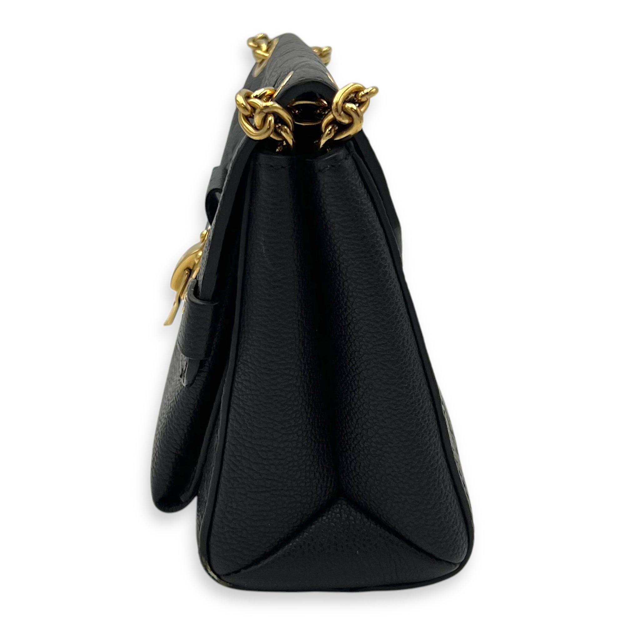 Louis Vuitton Vavin Shoulder Bag Black in Empreinte Leather, Gold hardware_4