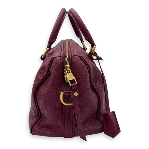 Louis Vuitton Speedy Top Handle Bag Purple in Empreinte Leather, Gold hardware_4