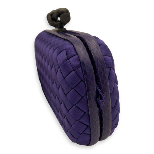 Bottega Veneta Knot Clutch Purple in Others, Ruthenium hardware_6