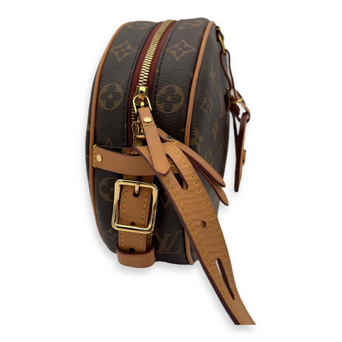 Louis Vuitton Boite a Chapeau MM Brown Crossbody Bag in Monogram Coated Canvas, Gold hardware_6