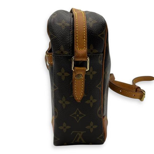 Louis Vuitton Trocadero Crossbody Bag Brown in Monogram Coated Canvas, Gold hardware_4