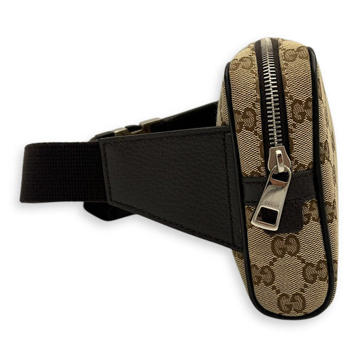 Gucci GG Belt Bag Brown in Canvas, Silver hardware_4